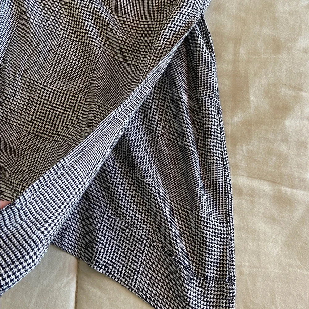 L'AGENCE Black and White Houndstooth Maxi dress - Picture 7 of 9